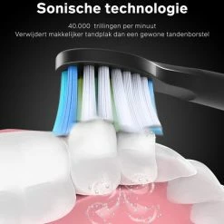 Bintoi? ISonic ProClean - Opzetborstels Elektrische Tandenborstel - 4 Stuks - Geschikt Voor Bintoi ISonic D700/D600 - Jaarvoorraad - Zwart -Oral B SHOP 550x529 5