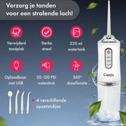 Capsy? Waterflosser Complete Set - Draadloos Flosapparaat - Elektrische Monddouche 18 Capsy? Waterflosser Complete Set - Draadloos Flosapparaat - Elektrische Monddouche -Oral B SHOP 550x531