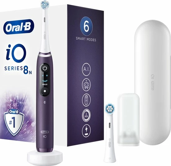 Oral B Oral-B IO 8N - Elektrische Tandenborstel - Violet 12 Oral B Oral-B IO 8N - Elektrische Tandenborstel - Violet - Afbeelding 12