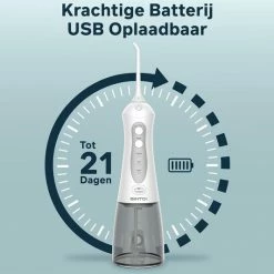 Bintoi® ISonic F500 - Waterflosser - Professionele Monddouche - Flos Voor Beugels - Flosapparaten - 3 Standen En 4 Opzetstukjes - IPX7 Waterdicht - Incl. Reistas Cadeau -Oral B SHOP 550x533 17