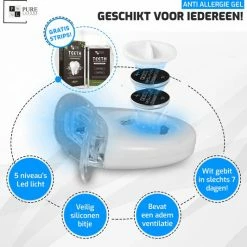 Pure Luxure Teeth Whitening Kit - Zonder Peroxide - Met Handleiding En Ebook - Tandenbleekset - LED Tanden Bleken - Inclusief Whitening Strips - 100% Natuurlijk & Peroxidevrij - Black Friday 2022 -Oral B SHOP 550x533 4