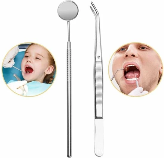 Qy Tandarts Set Voor Het Verwijderen Van Tandsteen En Verzorgen Van Het Gebit ? 8 Delig In Luxe Opbergetui 4 Qy Tandarts Set Voor Het Verwijderen Van Tandsteen En Verzorgen Van Het Gebit ? 8 Delig In Luxe Opbergetui - Afbeelding 4