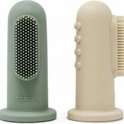 Mushie Finger Toothbrush Blush/Sand - Vingertandenborstel Baby - 2 Stuks Per Verpakking - Tandenborstel Siliconen -Oral B SHOP 550x535 13