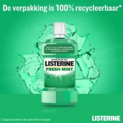 LISTERINE Fresh Mint, Mondspoeling Met Essenti?le Oli?n Voor Een Langdurig Frisse Adem, 3 X 500 Ml -Oral B SHOP 550x538 9