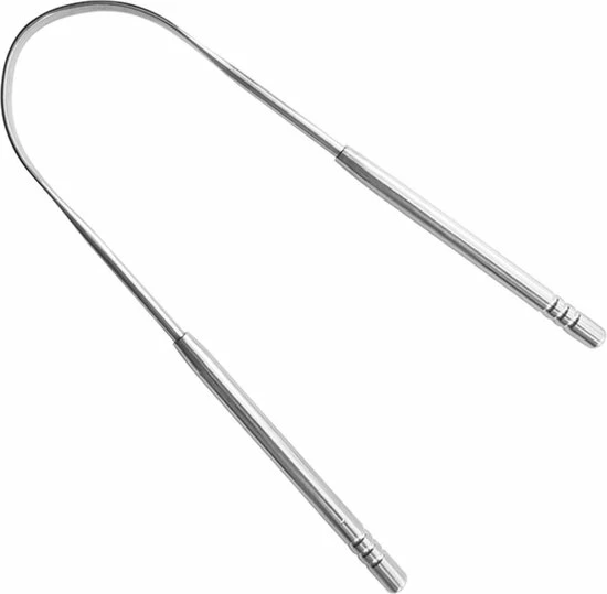 Cheaperito Tongschraper I Metalen Tongschraper I Tongreiniger I Hygi?nische Tongreinigers I Zilverkleurig I RVS 3 Cheaperito Tongschraper I Metalen Tongschraper I Tongreiniger I Hygi?nische Tongreinigers I Zilverkleurig I RVS - Afbeelding 3