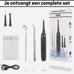 BOME Tandsteen Verwijderaar Met 3 Opzetstukken - Tandplak Verwijderaar - Inclusief Spiegel En Pincet - 3 Standen -Oral B SHOP 550x540 12
