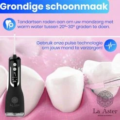 La Aster? Waterflosser ? Tandsteen Verwijderaar ? LED ? Flosapparaten ? Mondspoeling, Monddouche - Mondhygi?ne & Tandverzorging - Zwart -Oral B SHOP 550x540 22