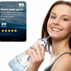 FreshSmile Waterflosser - Elektrische Tandenborstels - Draadloos En Oplaadbaar - Inclusief Twee Opzetstukken -Flosapparaten - Waterflosser Draadloos - Tandsteen Verwijderen - Gezond & Schoon Gebit -Oral B SHOP 550x542 8