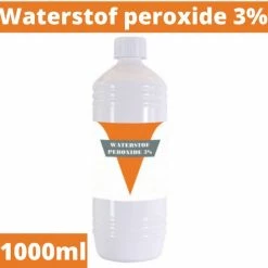 BT'S Waterstofperoxide 3 Procent - Hydrogen Peroxide 3% - Zuurstofwater - 1000ml - Waterstofperoxide Mondspoeling - Ontsmettingsmiddel - H2O2