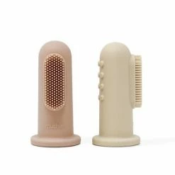 Mushie Finger Toothbrush Blush/Sand - Vingertandenborstel Baby - 2 Stuks Per Verpakking - Tandenborstel Siliconen -Oral B SHOP 550x547 21