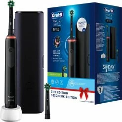 Oral B Oral-B Pro 3 3500 - Roterende Tandenborstel - Zwart - Gift Edition