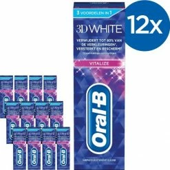 Oral B Oral-B 3D White Vitalize - Voordeelverpakking 12x75 Ml - Tandpasta