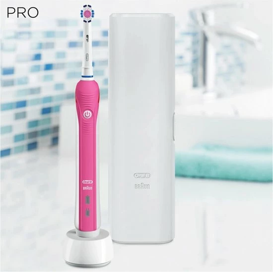 Oral B Oral-B PRO 2500 3D - Elektrische Tandenborstel - Roze 11 Oral B Oral-B PRO 2500 3D - Elektrische Tandenborstel - Roze - Afbeelding 11