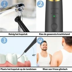 BOME Tandsteen Verwijderaar Met 3 Opzetstukken - Tandplak Verwijderaar - Inclusief Spiegel En Pincet - 3 Standen -Oral B SHOP 550x549 165