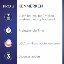 Oral B Oral-B Pro 3 - 3900 - Zwarte En Roze - Elektrische Tandenborstel -Oral B SHOP 550x549 3