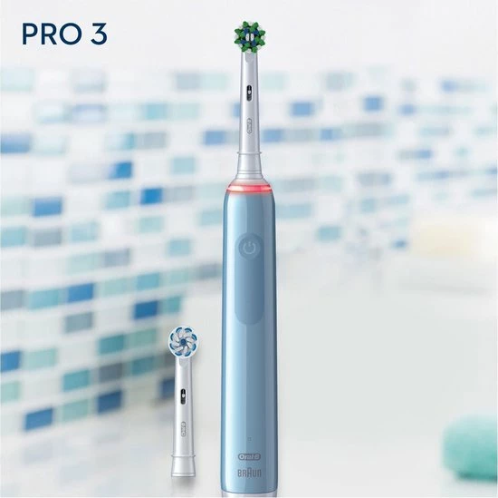 Oral B Oral-B Pro 3 3770 - Elektrische Tandenborstel - Blauw 11 Oral B Oral-B Pro 3 3770 - Elektrische Tandenborstel - Blauw - Afbeelding 11
