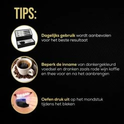 The Million Dollar Smile? Luxe Tandenbleekset - Zonder Peroxide (0%) - Wittere Tanden - 100% Natuurlijk - Tanden Bleken - Tandenblekers - Teeth Whitening Kit - Geen Gevoelige Tanden - Black Friday 2022 -Oral B SHOP 550x549 50