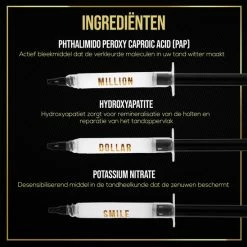 The Million Dollar Smile? Luxe Tandenbleekset - Zonder Peroxide (0%) - Wittere Tanden - 100% Natuurlijk - Tanden Bleken - Tandenblekers - Teeth Whitening Kit - Geen Gevoelige Tanden - Black Friday 2022 -Oral B SHOP 550x549 52
