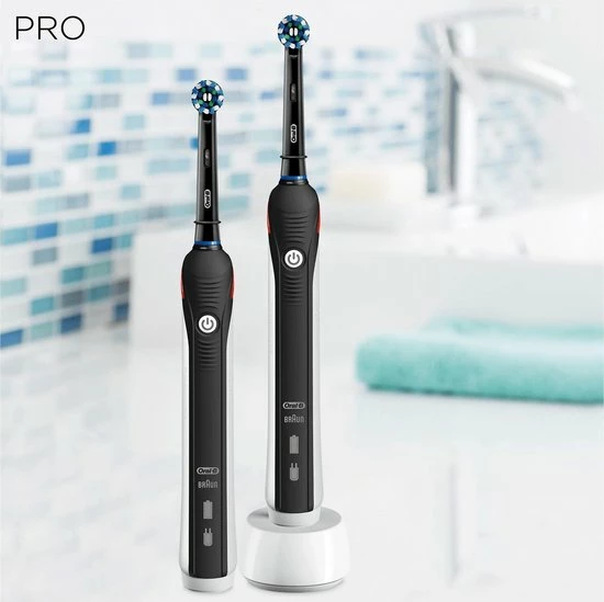 Oral B Oral_B Pro 2 - 2900 - Duoverpakking Elektrische Tandenborstel - Zwart 13 Oral B Oral_B Pro 2 - 2900 - Duoverpakking Elektrische Tandenborstel - Zwart - Afbeelding 13
