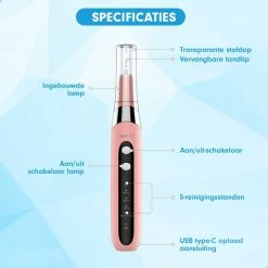DEN-T? PRO U500 - Elektrische Sonische Tandsteen Verwijderaar - Roze -Oral B SHOP 550x550 1177
