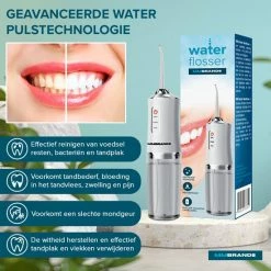 MM Brands Waterflosser - Monddouche - Flosapparaat - Elektrisch - Draadloos - 4 Opzetstukken -Oral B SHOP 550x550 1223