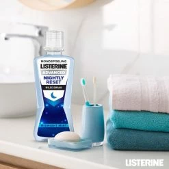 LISTERINE Nightly Reset Milde Smaak, Mondspoeling Met RAPID-FUSHION -technologie Voor Gebruik Tijdens De Nacht, Hermineraliseert Het Tandglazuur, 3 X 400 Ml -Oral B SHOP 550x550 1287
