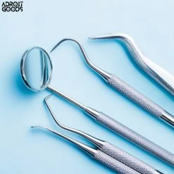 AdroitGoods 7 Delige RVS Tandarts Setje - Incl Haakje En Spiegel - Tandenstokers - Tandplak - Gebit Verzorging Setje -Oral B SHOP 550x550 1333