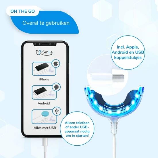 ISmile Professionele Tandenbleekset - Veilig Tanden Bleken - Zonder Peroxide - Witte Tanden - Teeth Whitening 3 ISmile Professionele Tandenbleekset - Veilig Tanden Bleken - Zonder Peroxide - Witte Tanden - Teeth Whitening - Afbeelding 3