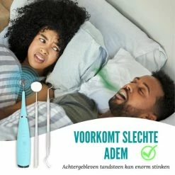 Shiney Tandsteen Verwijderaar - Tandplak Verwijderaar - Tanden Polijsten - Inclusief Tandarts Set - Tongschraper - Tandartshaakje - Elektrisch - 4 Delig - 5 Standen - Sonisch -Oral B SHOP 550x550 1509