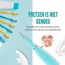 Shiney Tandsteen Verwijderaar - Tandplak Verwijderaar - Tanden Polijsten - Inclusief Tandarts Set - Tongschraper - Tandartshaakje - Elektrisch - 4 Delig - 5 Standen - Sonisch -Oral B SHOP 550x550 1511