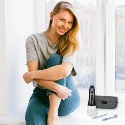 ISmile Waterflosser - Monddouche - GRATIS Reistas - Waterflosser Draadloos - Tandsteen Verwijderen - Gezond & Schoon Gebit - Zwart -Oral B SHOP 550x550 1521