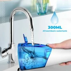 Dentools Draadloze Waterflosser - Monddouche - 5 Reinigingsstanden - 5 Opzetstukjes - 300ml Tank - Gratis Travelbag - Wit -Oral B SHOP 550x550 1530