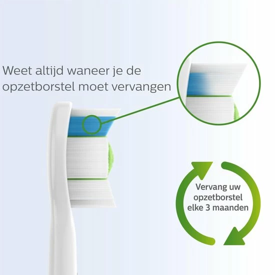 Philips Sonicare W2 Optimal White HX6068/12 - Opzetborstels - 8 Stuks 7 Philips Sonicare W2 Optimal White HX6068/12 - Opzetborstels - 8 Stuks - Afbeelding 7