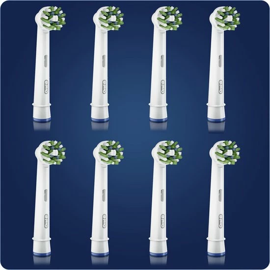 Oral B Oral-B CrossAction - Met CleanMaximiser-technologie - Opzetborstels - 8 Stuks 6 Oral B Oral-B CrossAction - Met CleanMaximiser-technologie - Opzetborstels - 8 Stuks - Afbeelding 6
