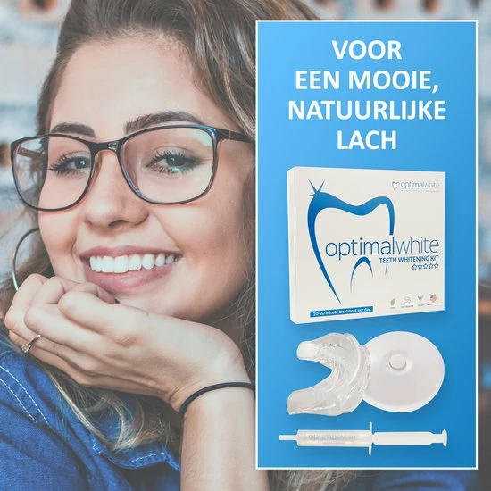 Optimal White® Tandenbleekset - Thuis 100% Veilig Tanden Bleken - Witte Tanden - Teeth Whitening - Voldoet Aan EU Regelgeving 5 Optimal White® Tandenbleekset - Thuis 100% Veilig Tanden Bleken - Witte Tanden - Teeth Whitening - Voldoet Aan EU Regelgeving - Afbeelding 5
