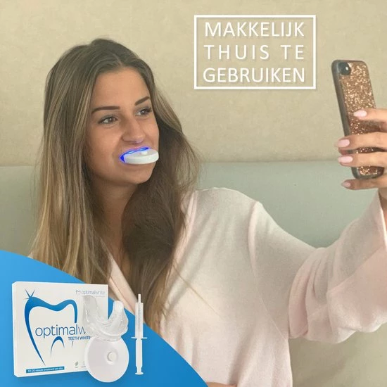 Optimal White® Tandenbleekset - Thuis 100% Veilig Tanden Bleken - Witte Tanden - Teeth Whitening - Voldoet Aan EU Regelgeving 6 Optimal White® Tandenbleekset - Thuis 100% Veilig Tanden Bleken - Witte Tanden - Teeth Whitening - Voldoet Aan EU Regelgeving - Afbeelding 6