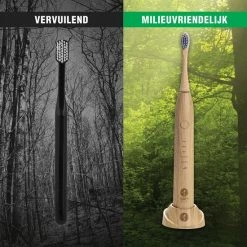 Bambrush Electrische Tandenborstel ? Duurzame Elektrische Tandenborstel - Sonisch Poetsen - Bamboe Opzetborstels - Milieuvriendelijk - 30 Seconden Timer - Complete Set In Luxe Geschenkverpakking -Oral B SHOP 550x550 1681