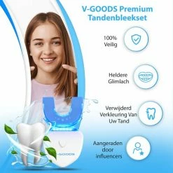 V-Goods Premium Tandenbleekset - 100% Veilig - 6 Whitening Capsules - Wittere Tanden In 10 Min - 3D LED - Teeth Whitening - Tandenblekers - Whitening Strips -Oral B SHOP 550x550 1740