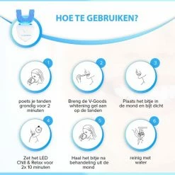 V-Goods Premium Tandenbleekset - 100% Veilig - 6 Whitening Capsules - Wittere Tanden In 10 Min - 3D LED - Teeth Whitening - Tandenblekers - Whitening Strips -Oral B SHOP 550x550 1742