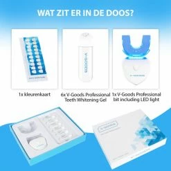 V-Goods Premium Tandenbleekset - 100% Veilig - 6 Whitening Capsules - Wittere Tanden In 10 Min - 3D LED - Teeth Whitening - Tandenblekers - Whitening Strips -Oral B SHOP 550x550 1743