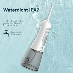 Bintoi® ISonic F500 - Waterflosser - Professionele Monddouche - Flos Voor Beugels - Flosapparaten - 3 Standen En 4 Opzetstukjes - IPX7 Waterdicht - Incl. Reistas Cadeau -Oral B SHOP 550x550 1794