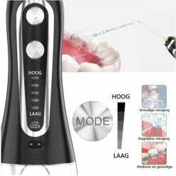 Nula Inspirations Nula Waterflosser - Tandsteen Verwijderaar - Monddouche - 6 Opzetstukken - Incl Opbergtas/ MicroTandenborstel - Zwart -Oral B SHOP 550x550 1890