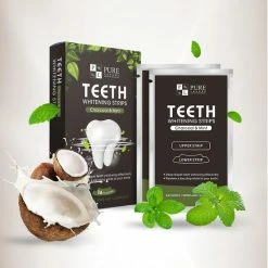 De Tanden Bleker - Pure Luxure - Professionele Tandenbleek Strips - 28 Strips - Teeth Whitening Strips - Wittere Tanden - Zonder Peroxide - Tanden Bleken