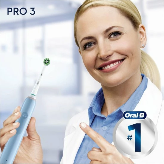 Oral B Oral-B Pro 3 3770 - Elektrische Tandenborstel - Blauw 8 Oral B Oral-B Pro 3 3770 - Elektrische Tandenborstel - Blauw - Afbeelding 8