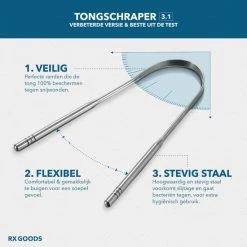 RX Goods RVS Tongschraper Voor Mondverzorging – 4 Stuks – Tongreiniger, Tongborstel & Tong Schraper – Duurzaam & Herbruikbaar -Oral B SHOP 550x550 348