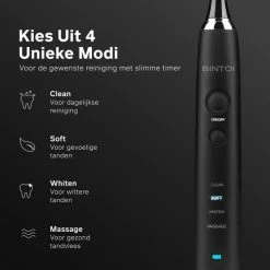 Bintoi® ISonic Black Series D700 - Elektrische Tandenborstel - Ultra Whitening -Oral B SHOP 550x550 415