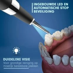 DEN-T® PRO U500 - Elektrische Sonische Tandsteen Verwijderaar - Zwart -Oral B SHOP 550x550 434
