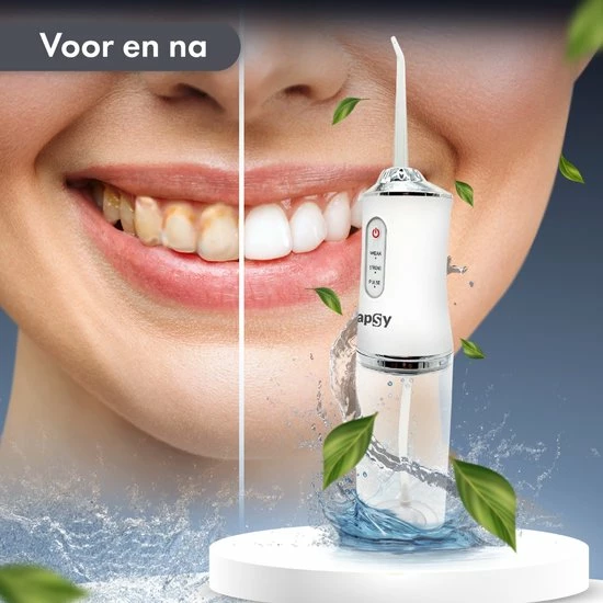 Capsy? Waterflosser Complete Set - Draadloos Flosapparaat - Elektrische Monddouche 5 Capsy? Waterflosser Complete Set - Draadloos Flosapparaat - Elektrische Monddouche - Afbeelding 5