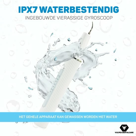 Vulpes DentalCare® Elektrische Sonische Tandsteen Verwijderaar - Met Camera & App – 4 Opzetstukken – Tandplak - 3 Standen – Blauw Desinfectie Licht - PRO 6 Vulpes DentalCare® Elektrische Sonische Tandsteen Verwijderaar - Met Camera & App – 4 Opzetstukken – Tandplak - 3 Standen – Blauw Desinfectie Licht - PRO - Afbeelding 6