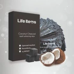 Life Items Professionele Whitening Strips - Tandenbleekset - Teeth Whitening - Teeth Whitener - Wittere Tanden - Tanden Bleken - Direct Resultaat - 100% Natuurlijk - Peroxidevrij - 14 Behandelingen - 28 Bleek Strips